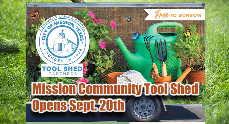 City of Mission Opens Community Tool Shed, Sept 20th
