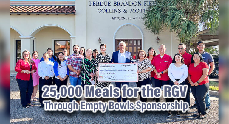 25,000 Meals for the RGV Through Empty Bowls Sponsorship