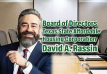 Gov. Appoints Rassin to Texas State Affordable Housing Corporation Board of Directors