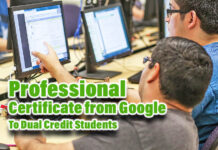 A First: STC Offers Professional Certificate from Google To Dual Credit Students