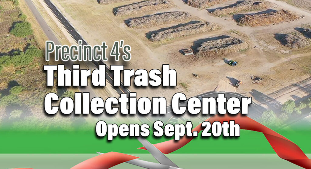  Hidalgo County Precinct 4 Commissioner Ellie Torres will host a ribbon cutting this week to open a third trash collection site within Precinct 4. Courtesy Image