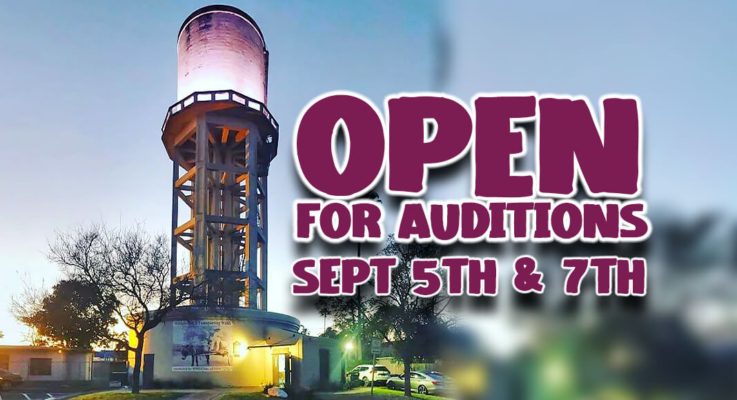ITheatre at the Tower opens to the community for Auditions this week, Tuesday, September 5thand Thursday, September 7th from 6:30PM-8PM, located at 120 S. Kansas, Weslaco, TX 78596.  This season’s production is “The Invasion of Earth as it began in Grover’s Mill, New Jersey” by J.R. Mimbs. Courtesy Image