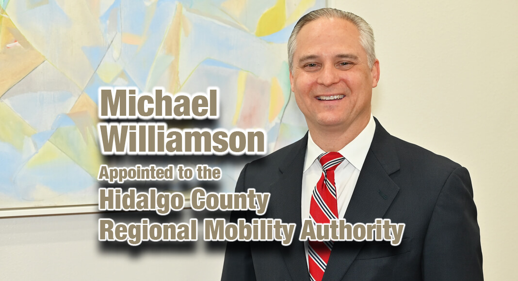Michael Williamson navigates the intersections of finance and civic duty at his office. Recently appointed to the Hidalgo County Regional Mobility Authority, he brings over two decades of banking expertise and a deep-seated commitment to community development. With a focus on addressing Rio Grande Valley's flourishing transportation and infrastructure needs, Williamson symbolizes the spirit of responsible leadership and collaborative problem-solving. Photo by Roberto Hugo González