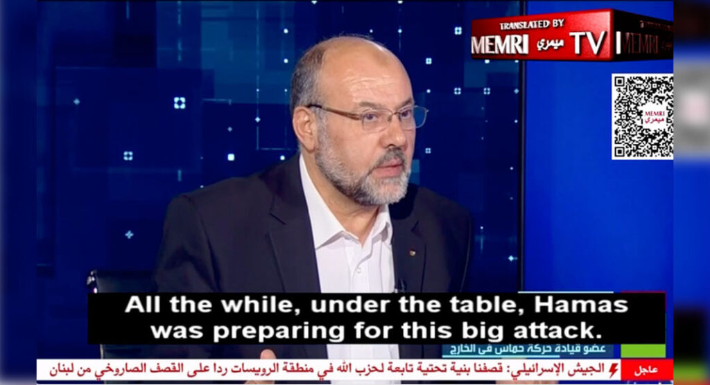 Ali Baraka's Revelation: Decrypting Hamas's Recent Massacre Operation and Insights from www.memri.org Russian TV Interview. Photo by MEMRI TV
