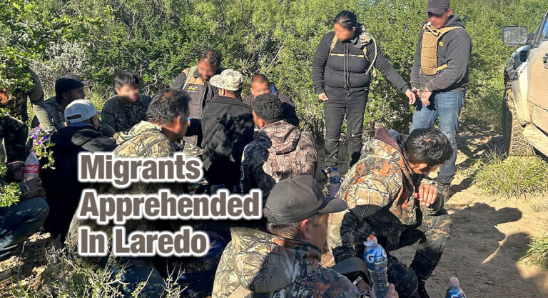 Laredo Sector Border Patrol Agents Apprehend Eight Migrants 