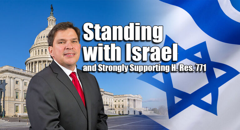 Congressman Gonzalez Stands with Israel & Strongly Supports H. Res. 771