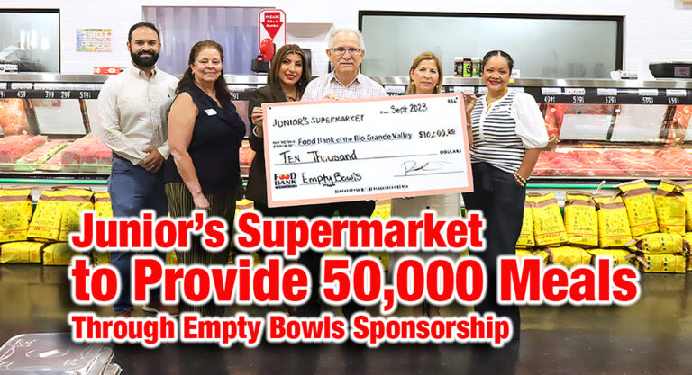 Junior’s Supermarket to Provide 50,000 Meals Through Empty Bowls Sponsorship
