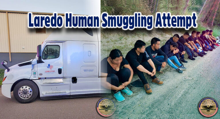Laredo Sector BP Agents Stop Human Smuggling Attempt 