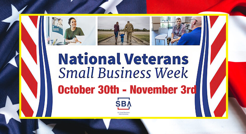 As the U.S. Small Business Administration (SBA) prepares for National Veterans Small Business Week, it's a time to recognize veterans' remarkable contributions during their service and as entrepreneurs. National Veterans Small Business Week, October 30 to November 3, celebrates their resilience, leadership, and economic impact on our communities through small business ownership.Courtesy Image