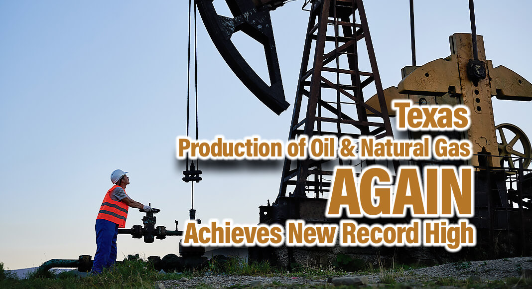 Texas’ production of oil, natural gas, and natural gas liquids (NGLs) achieved new record highs for the month of September after achieving record highs just one month earlier in August, according to the Texas Oil & Gas Association’s (TXOGA) monthly energy analysis prepared by TXOGA Chief Economist Dean Foreman, Ph.D. Further, as crude and NGL production has climbed, in-state refiners have processed record amounts. Image for illustration purposes