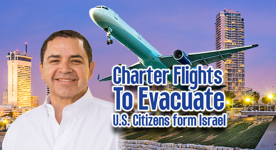 Today, the State Department announced it will arrange charter flights beginning tomorrow, Friday, October 13, to evacuate U.S. citizens from Israel. Image for illustration purposes