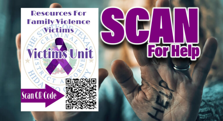 Hidalgo County DA’s Office Launches QR Code to Help Victims of Family Violence Access Important Resource Information