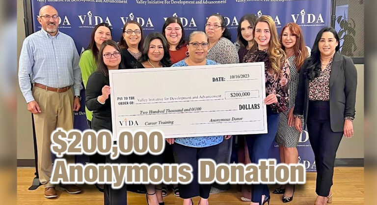 Anonymous Donor Gifts VIDA $200,000 to Fuel Its Mission