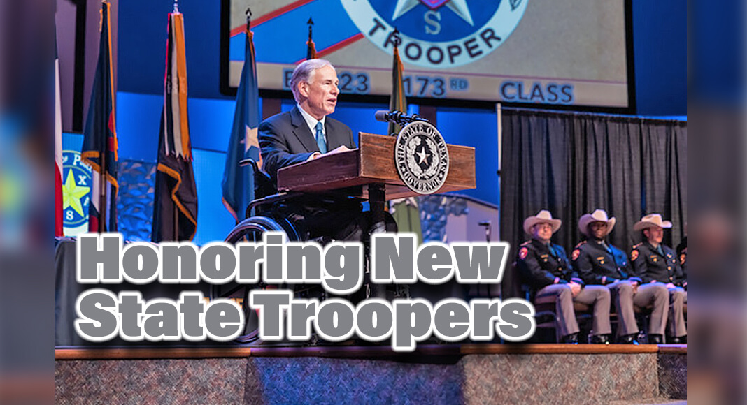 Governor Greg Abbott celebrated new graduates joining the most elite law enforcement agency in the nation at the Texas Department of Public Safety’s (DPS) Recruit Class B-2023 Graduation Ceremony in Austin. Photo: Office of the Governor