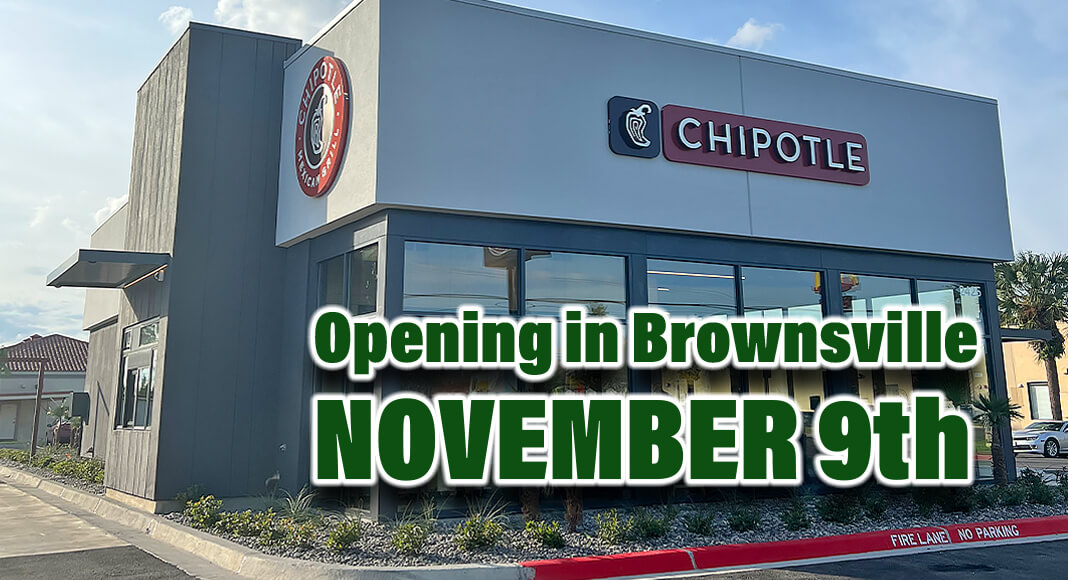 Chipotle Mexican Grill is opening its first location in Brownsville on Thursday, November 9! The restaurant will feature the brand’s signature Chipotlane, a drive-thru pickup lane that allows guests to conveniently pick up digital orders without leaving their cars. Courtesy Image