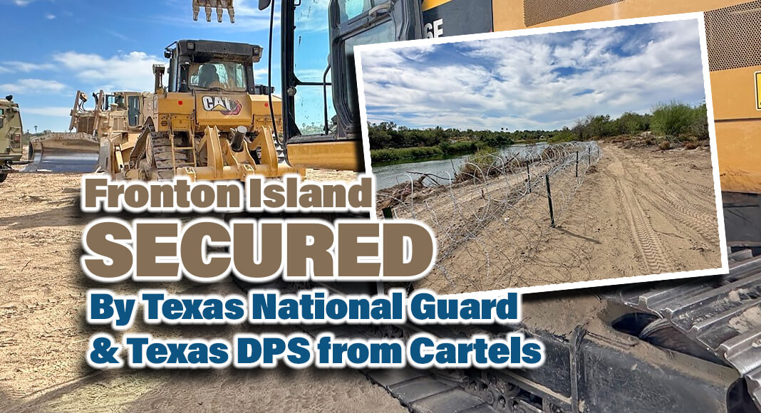 The Texas National Guard and Department of Public Safety have secured an island along the US and Mexico border, long considered one of the most dangerous areas in the Rio Grande Valley. Photos: Texas Military Department