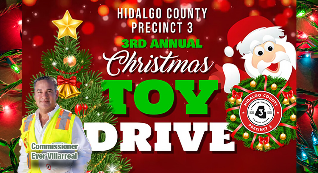 "At Precinct 3, we believe in the power of community, especially during the holiday season. Our Annual Toy Drive is a wonderful opportunity for all of us to come together and make a positive impact on the lives of local children who may be facing challenges during this time of year," said Everardo Villarreal, Hidalgo County Commissioner for Precinct 3. Courtesyy Image 