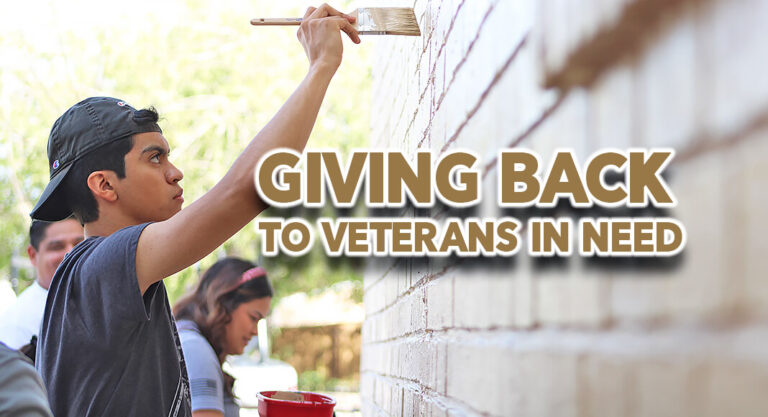 STC Construction Supervision Students Help Veteran in Need for Veterans Day