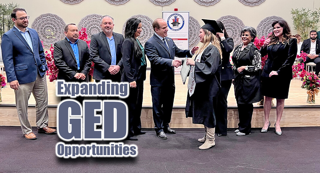 STC administration, faculty and staff recently celebrated 100 STC GED graduates during a ceremony hosted, in conjunction, with Region One ESC. STC Image