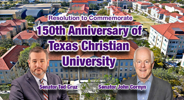 Introducing Resolution to Commemorate the 150th Anniversary of Texas Christian University 