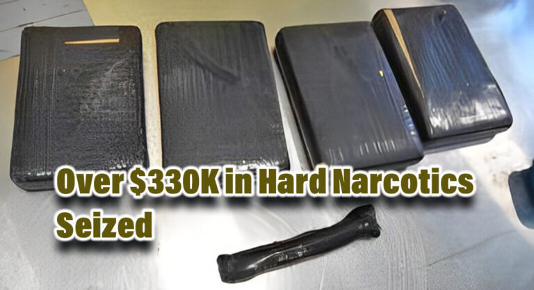 CBP Officers Seize Over $330K In Hard Narcotics at Juarez-Lincoln Bridge
