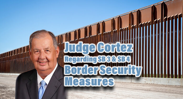 Statement from Hidalgo County Judge Richard F. Cortez regarding SB 3 and SB 4
