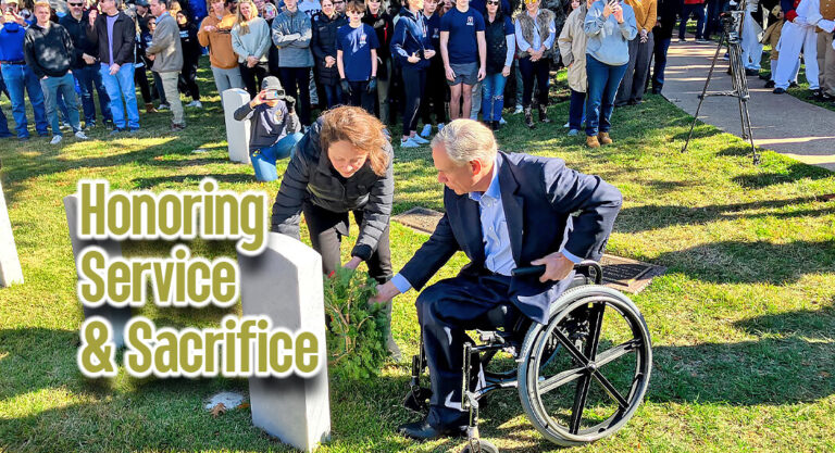 Gov. Abbott, First Lady Abbott Honor Veterans at Wreaths Across America Ceremony
