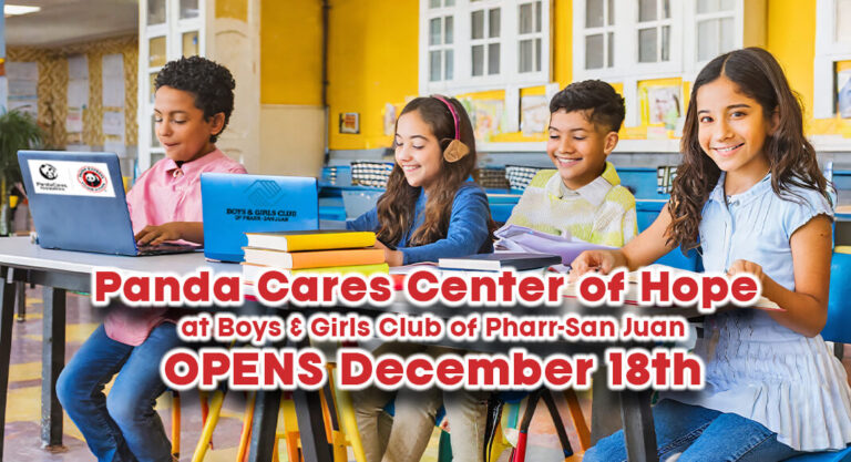Panda Cares Center of Hope at Boys & Girls Club of Pharr –San Juan Opens Dec. 18th