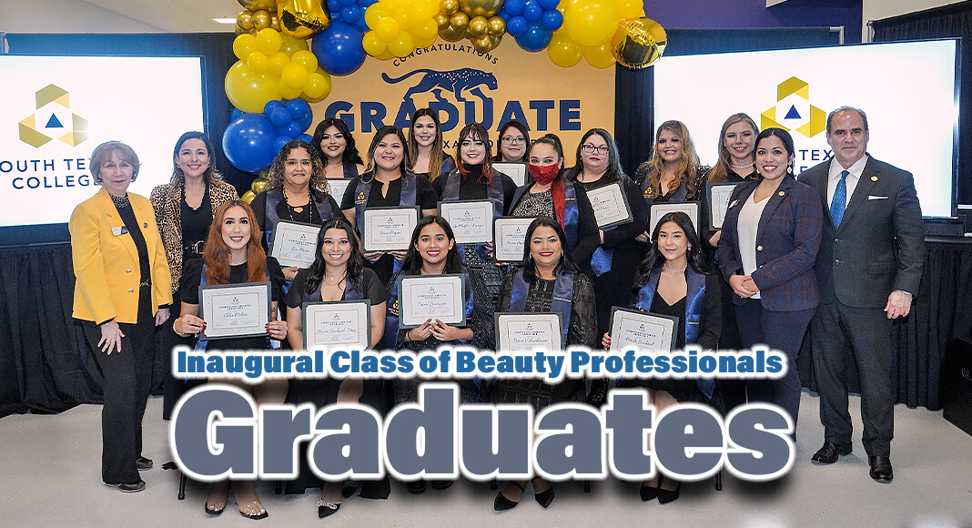 South Texas College celebrated the 15 students comprising the college’s first graduating class from its new Cosmetology Operator Certificate, which began in the spring. The students were honored recently at a special reception and ceremony held at the Technology Campus. STC Image