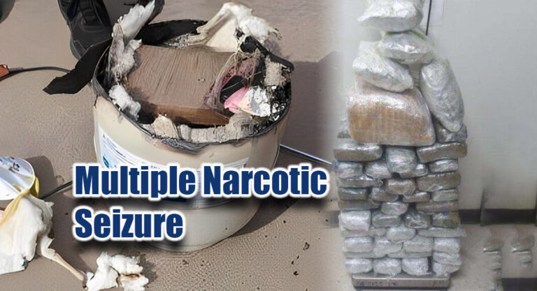 CBP Officers Seize Fentanyl, Meth, Cocaine & Marijuana 