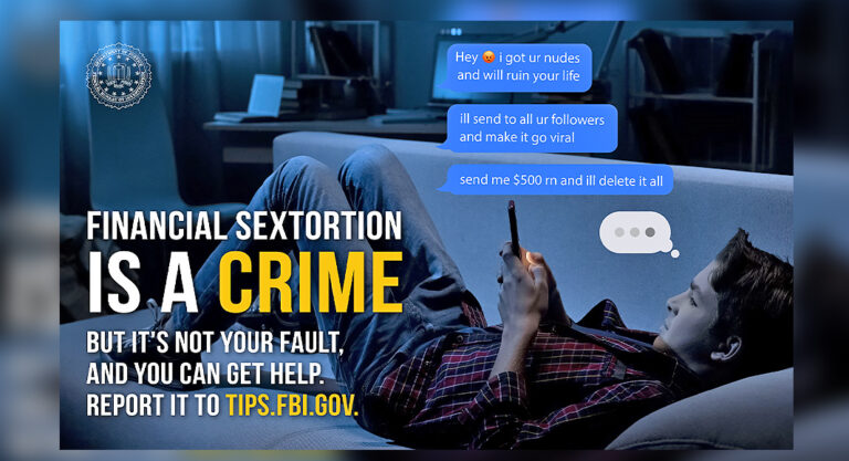The Financially Motivated Sextortion Threat