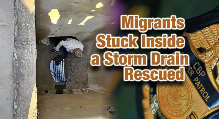 Laredo BP Agents Rescue Migrants Stuck Inside a Storm Drain 
