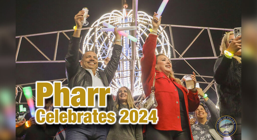 The City of Pharr rang in New Year's Eve with a record-breaking 8,447 attendees (compared to 6,000 last year) who enjoyed a night of family fun, live music, and a spectacular drone show at the second annual NYE Ball Drop. Courtesy Image
