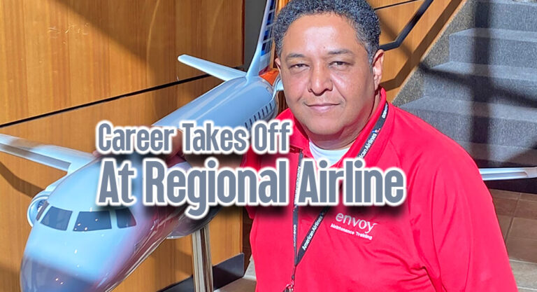 TSTC Grad & Former Instructor Prospers at Regional Airline