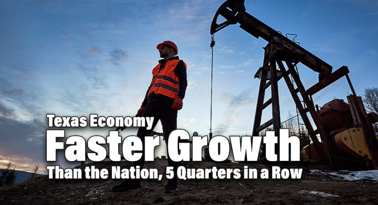 Texas Economy Again Expands Faster Than Nation 5th Quarter in A Row