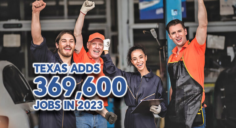 Texas Adds More Jobs In 2023 Than Any Other State