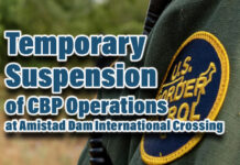 Temporary Suspension of CBP Operations at Amistad Dam International Crossing