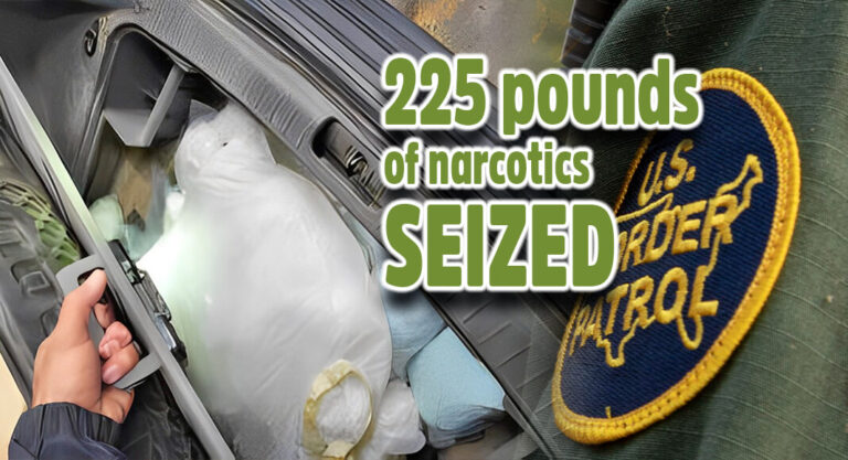 CBP Officers Seize 225 Pounds of Narcotics at Ysleta Port of Entry