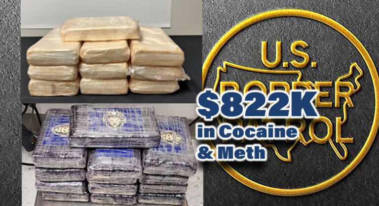 Eagle Pass CBP Officers Seize $822K in Cocaine, Meth in 4 Separate Enforcement Actions 