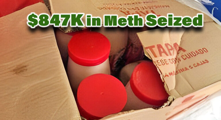 Eagle Pass CBP Officers Seize $847K in Meth in 3 Separate Enforcement Actions the Same Day