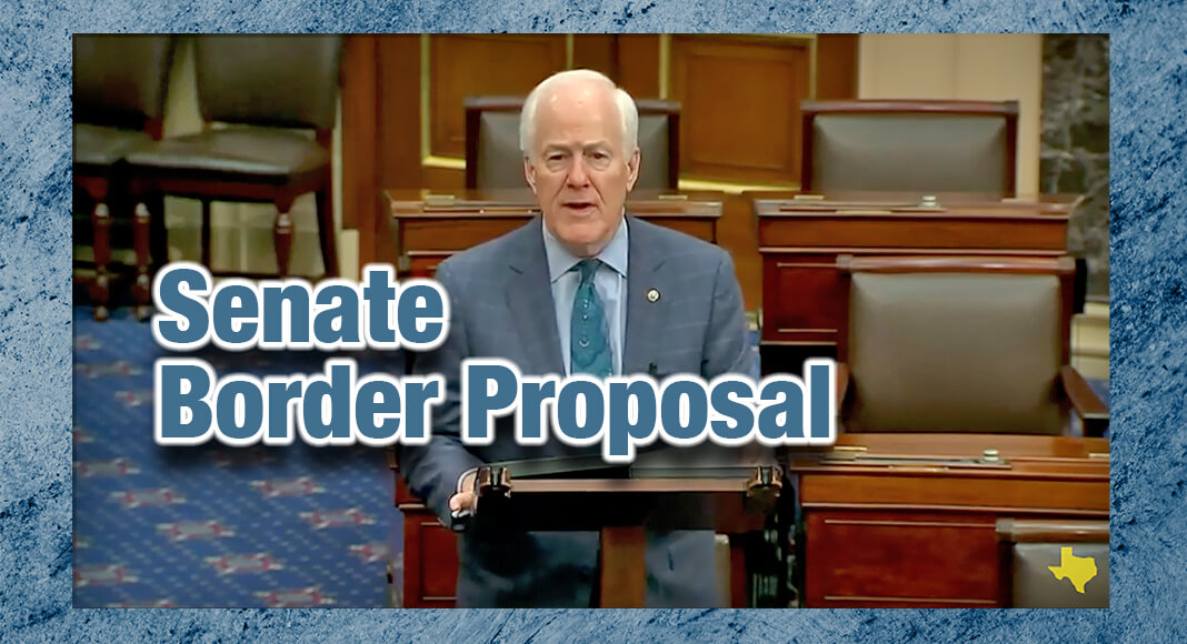 U.S. Senator John Cornyn (R-TX) discussed the Senate’s border proposal and expressed frustration with the White House’s refusal to negotiate on policy that would actually deter illegal immigration and enforce the law. YouTube Image