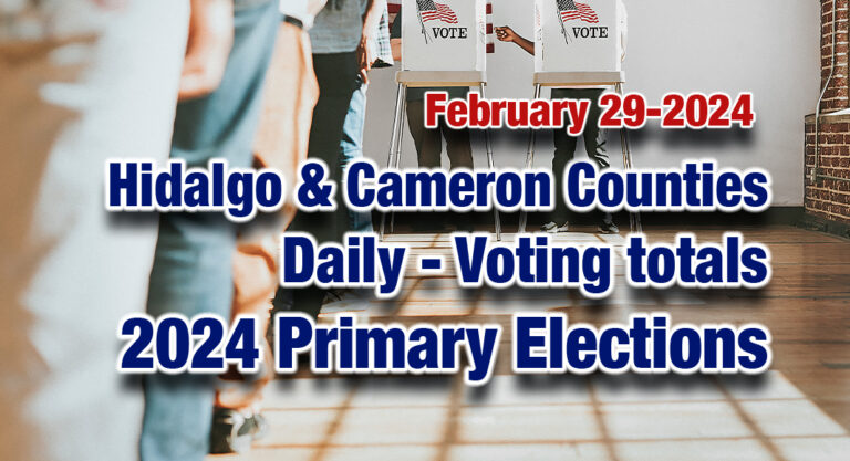 2024 Hidalgo and Cameron Counties Primary Election Unofficial Vote Count for 2-29-2024 