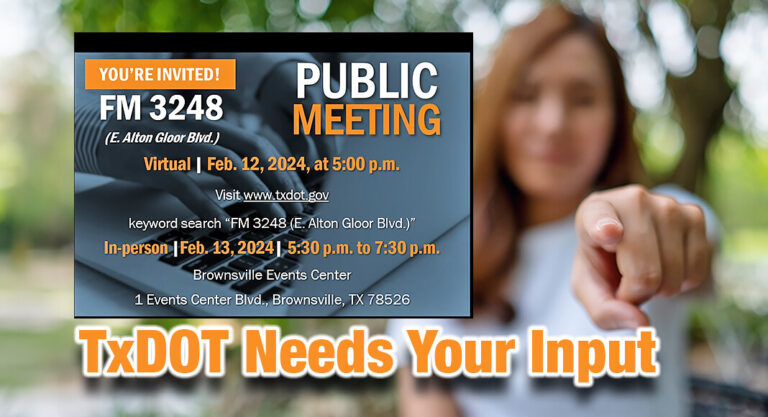 TxDOT Seeks Public Input on FM 3248 (E. Alton Gloor Blvd.) Project