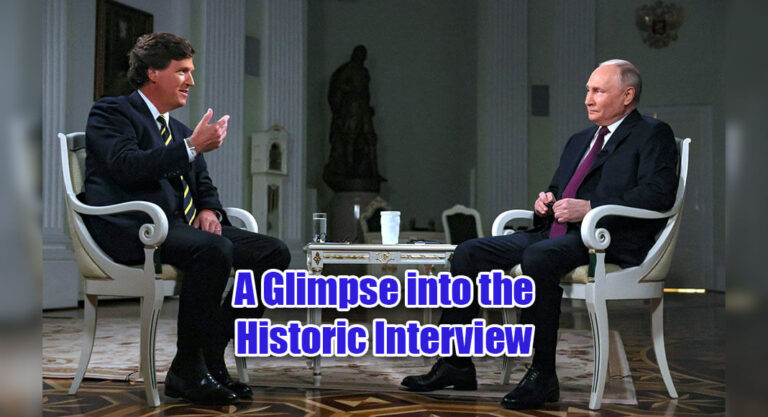 A Glimpse into the Historic Interview: Tucker Carlson and Vladimir Putin on the War in Ukraine