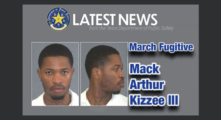 DPS Announces Featured Fugitive for March