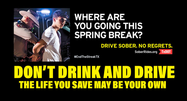 TxDOT Targets Spring Breakers to Highlight Deadly Consequences Of Drunk Driving 