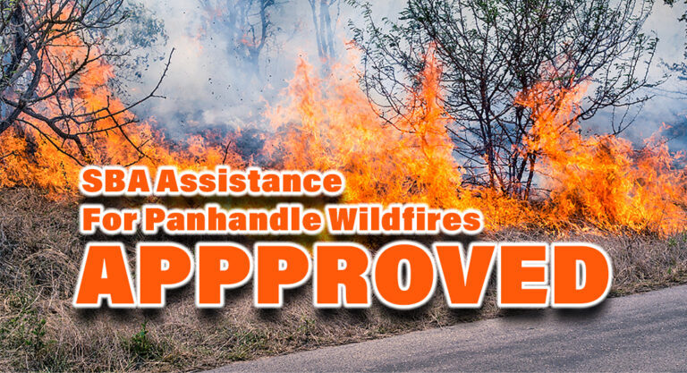 SBA Assistance for Panhandle Wildfires Approved