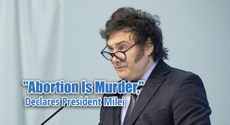 “Abortion Is Murder,” Declares President Milei in Provocative School Speech