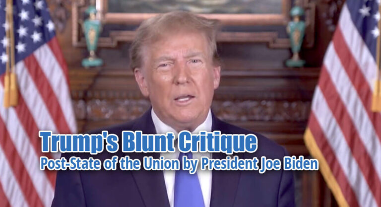 Trump’s Blunt Critique Post-State of the Union by President Joe Biden