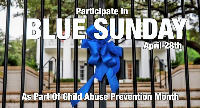 Texans Encouraged to Participate in Blue Sunday as Part of Child Abuse Prevention Month, April 28th